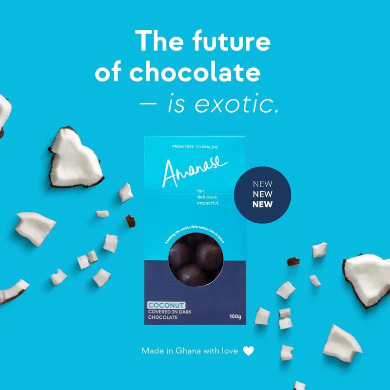 Amanase Bio Coconut Bites in dunkler Schokolade, 100g