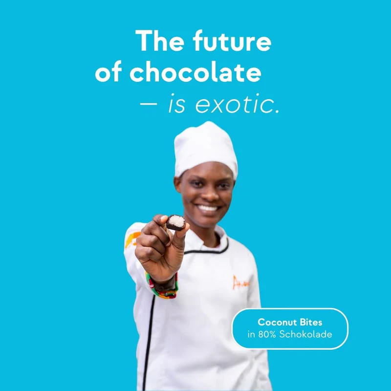 Amanase Bio Coconut Bites in dunkler Schokolade, 100g - Image 4