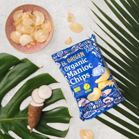 el Origen Bio Maniok Chips mit Meersalz, 60 g - Image 2