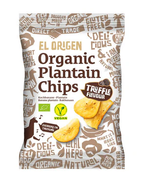 el Origen Bio Kochbananen Chips mit Trüffel-Geschmack, 80g