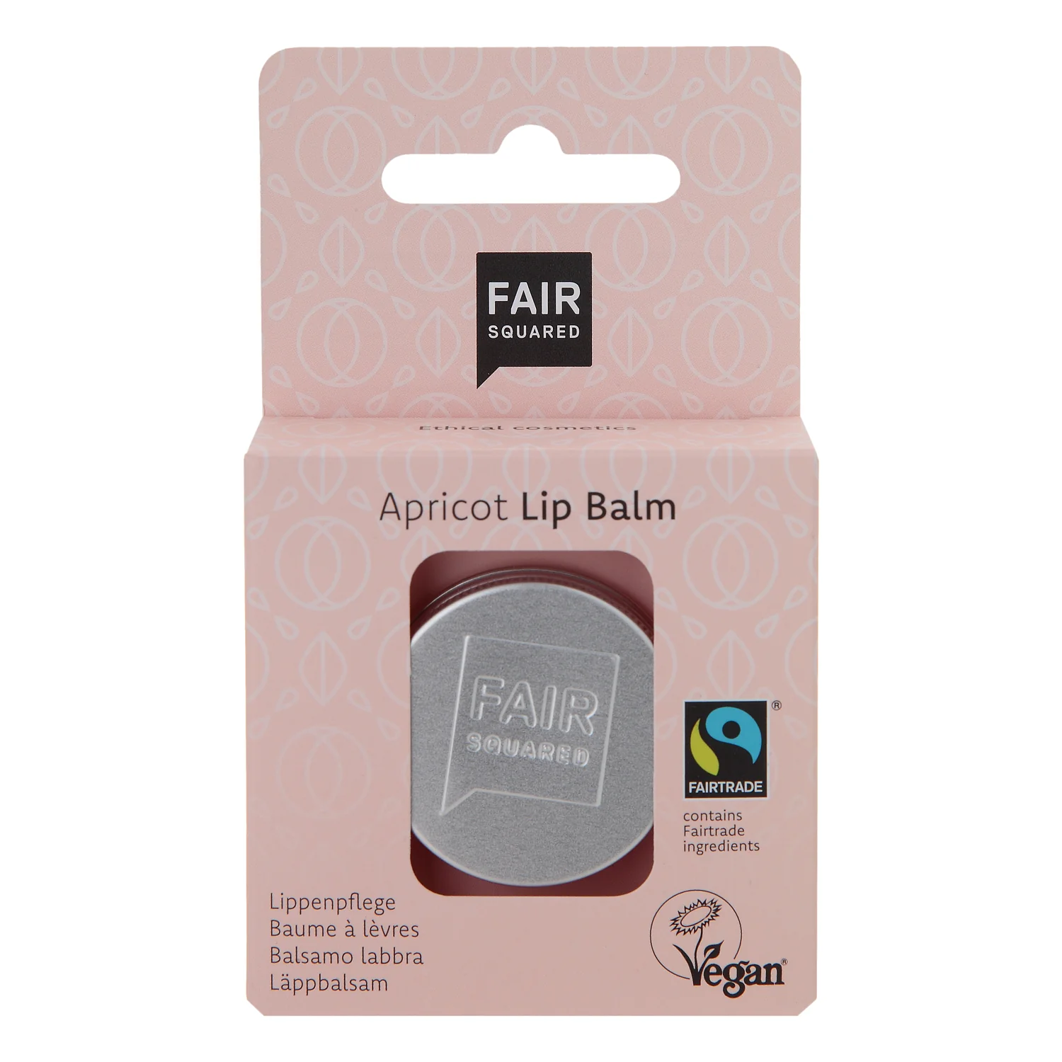 FAIR SQUARED Lip Balm Apricot - Vegan & Halal, 12 gr