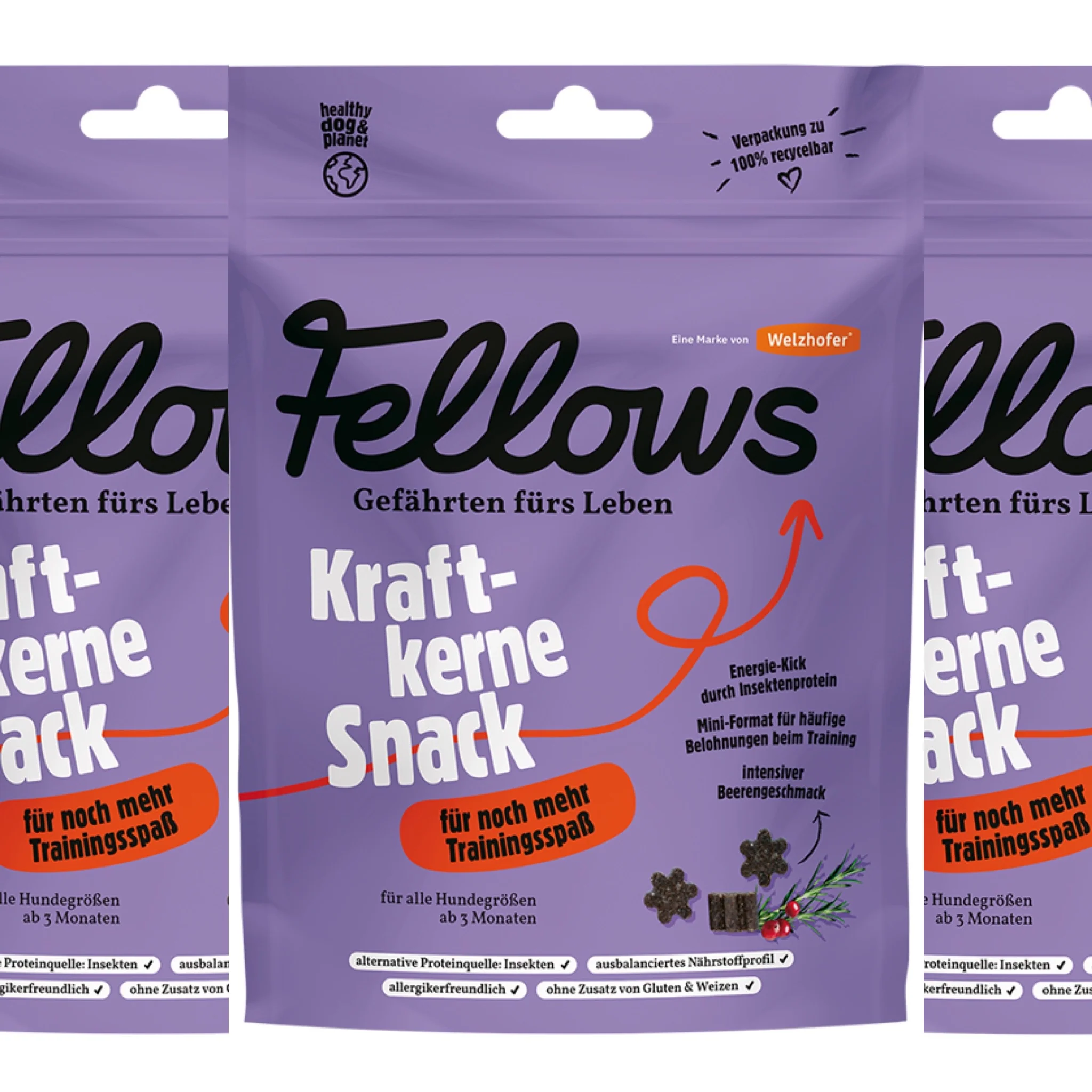 Fellows, Kraftkerne Snack, 8x125g