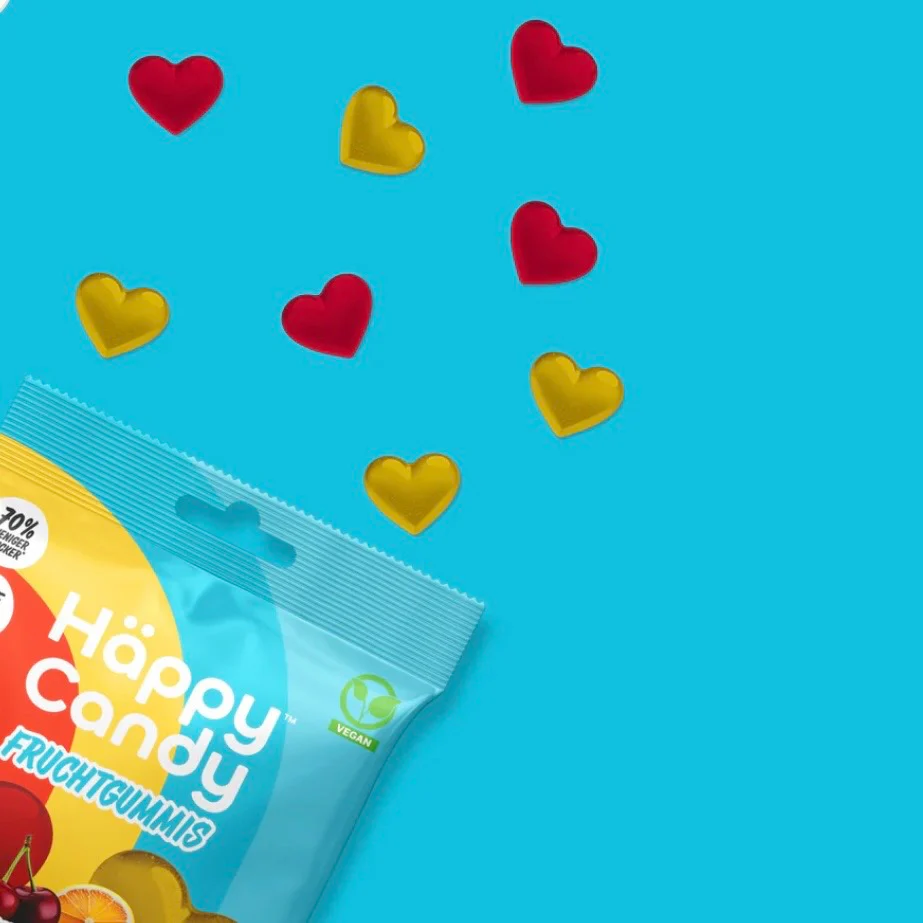 Häppy Candy - Vegane Fruchtgummis Kirsche & Zitrone, 100g - Image 4