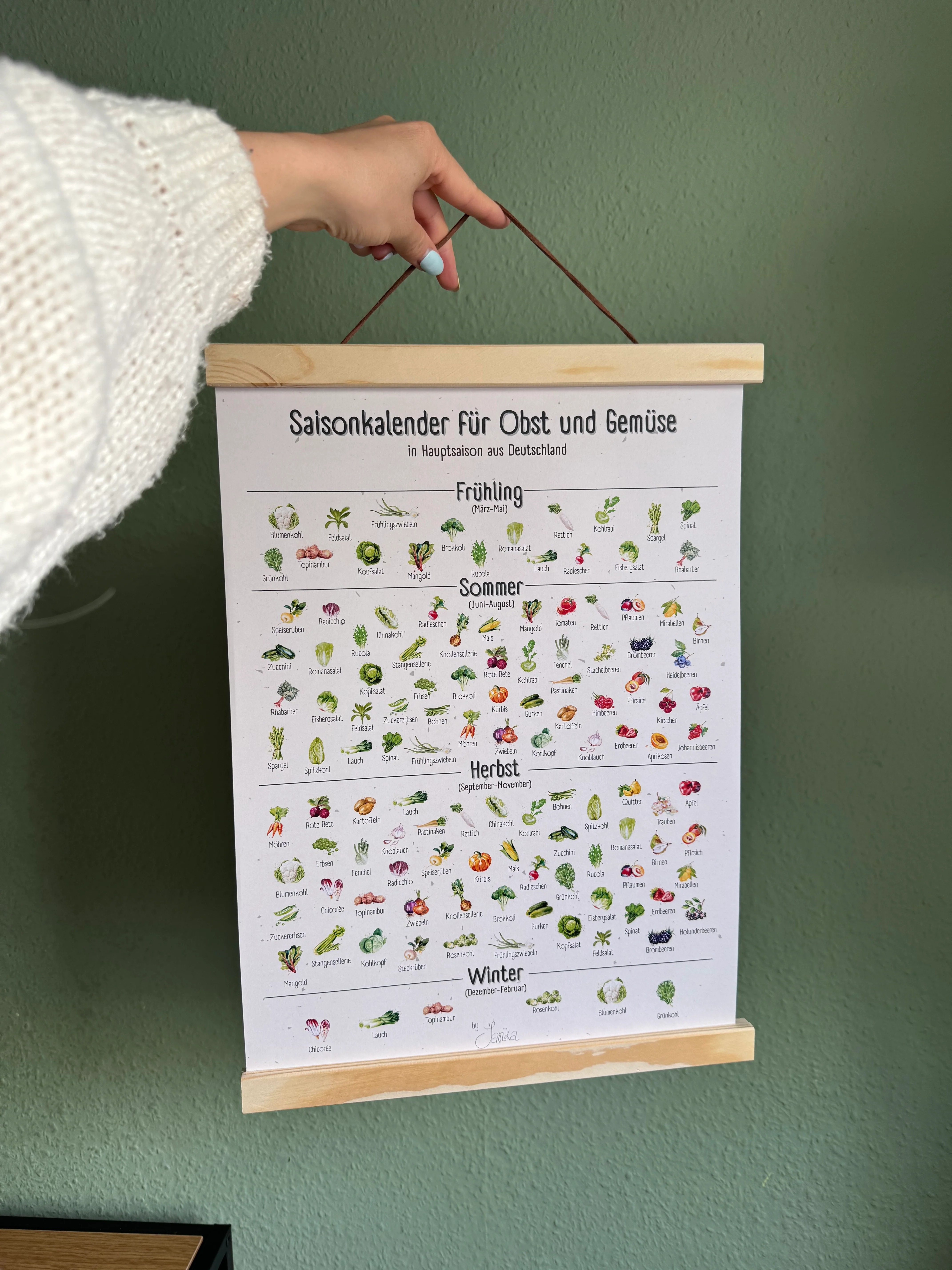 Janka Saisonkalender - Jahresübersicht zum Hängen, A3 - Image 4