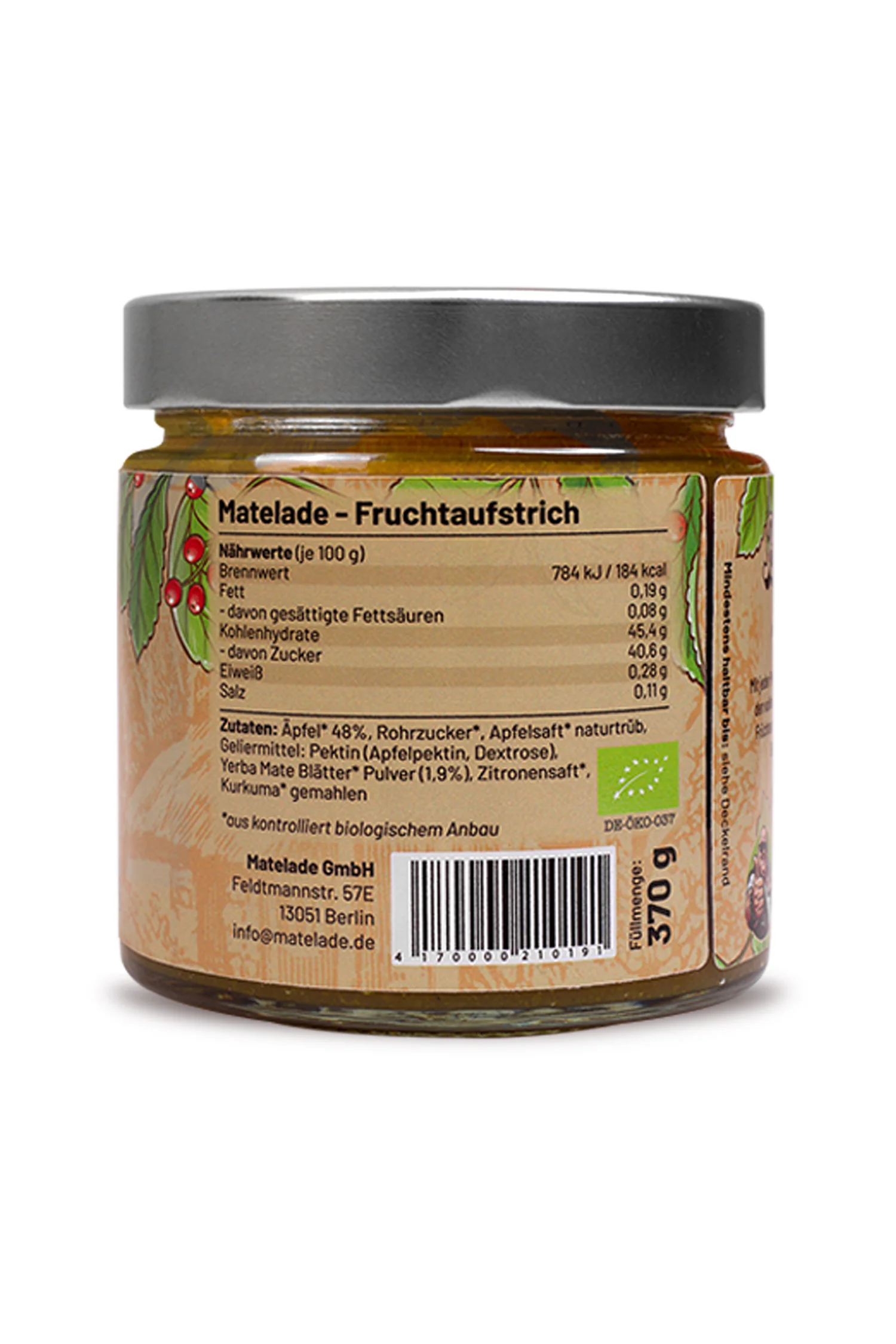 Matelade Fruchtaufstrich Original Taste - Bio & Vegan, 370g - Image 3