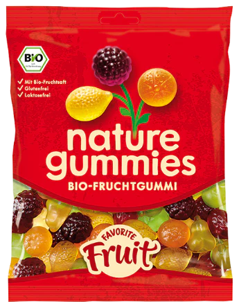 Nature Gummies, Favorite Fruit Bio-Fruchtgummi, 120 g