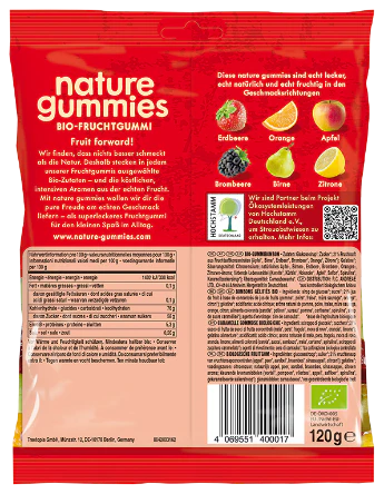 Nature Gummies, Favorite Fruit Bio-Fruchtgummi, 120 g - Image 2
