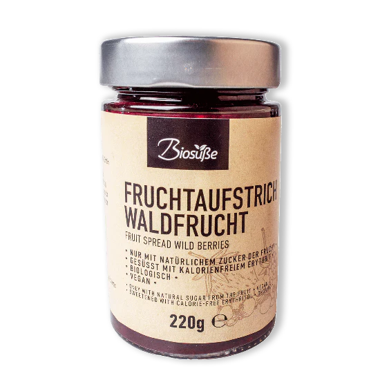 Biosüße Bio Fruchtaufstrich Waldfrucht, 220 g