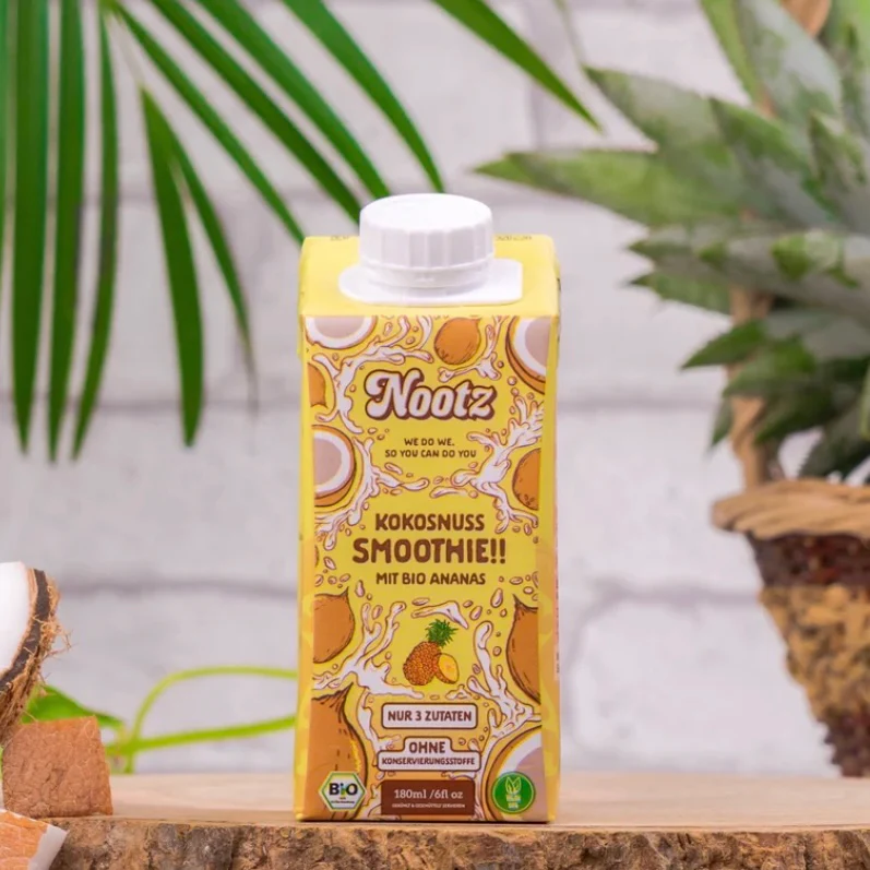 Nootz Bio Kokosnuss Smoothie - Ananas, 180ml - Image 3