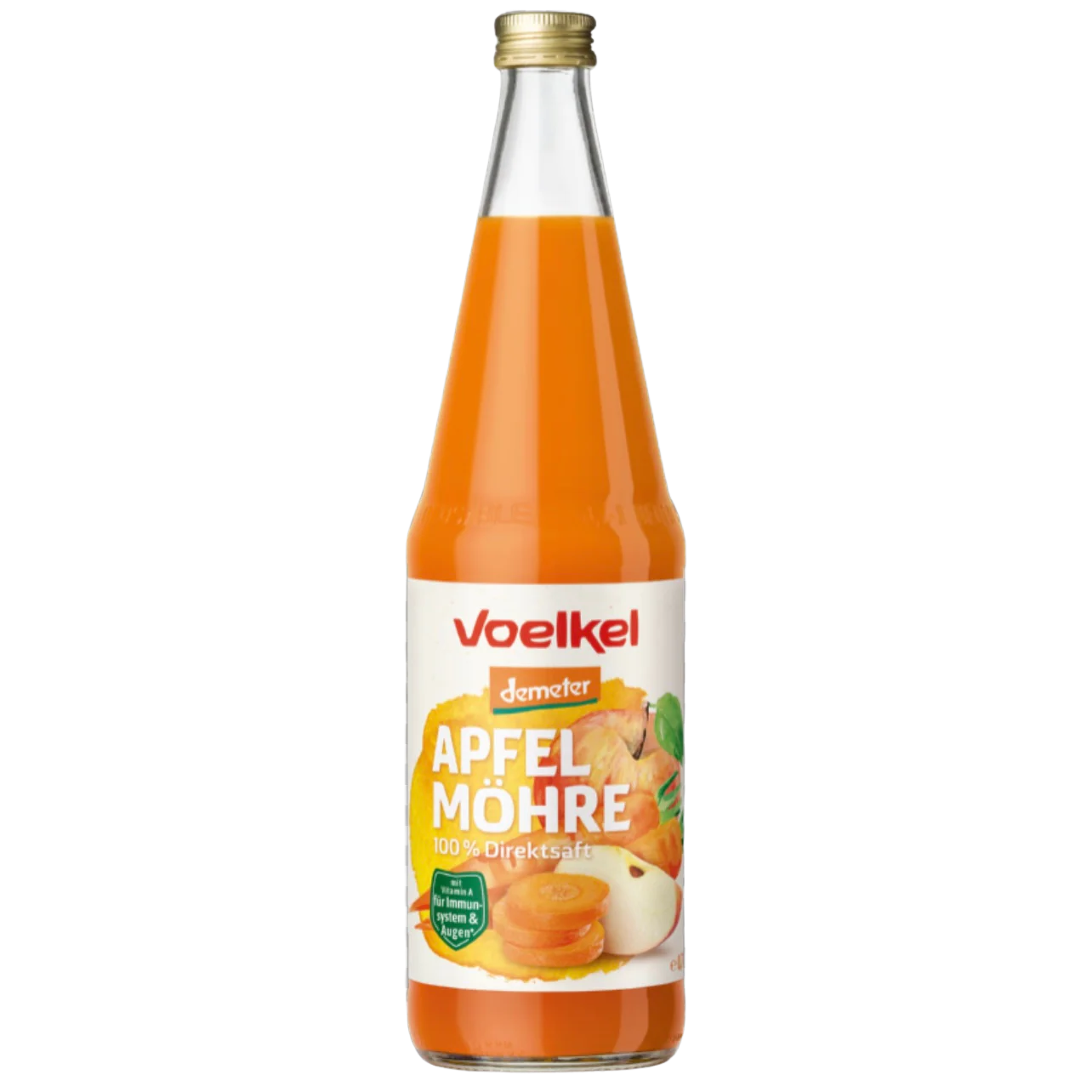 Voelkel Bio Apfel-Möhre 100%, 0,7l