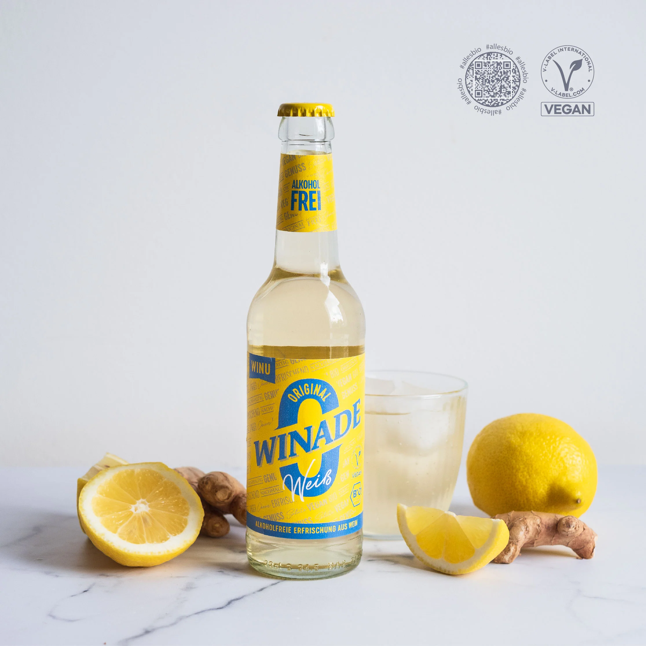 WINU Original Winade Weiß - Alkoholfrei, Vegan & Bio